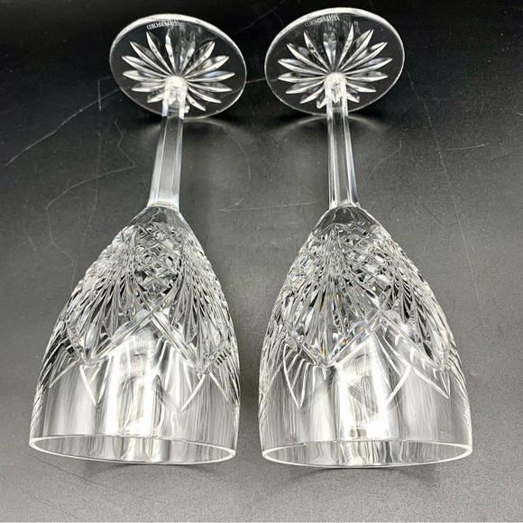 ‼️PENDING‼️ Waterford Crystal Waterville Water Goblets SET/2 IRELAND 7-7/8” NWOT - Picture 8 of 16